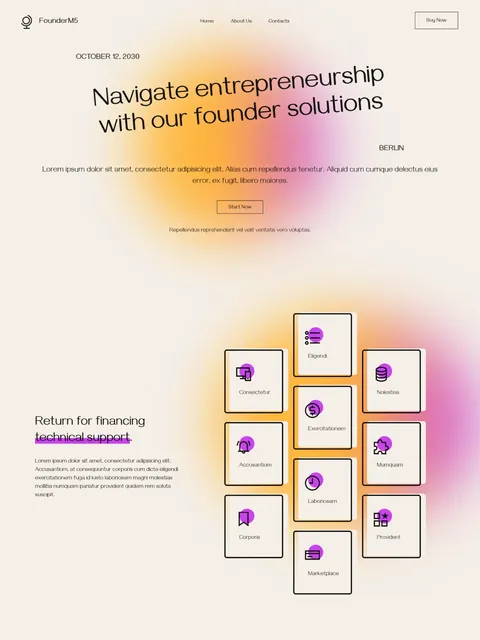 Startup funding website made with Mobirise